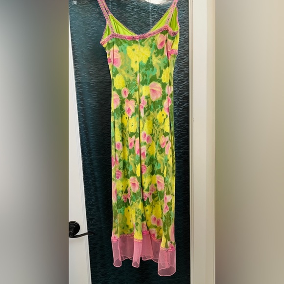 Vintage Y2K Betsey Johnson 90s Floral Dress - Picture 4 of 7